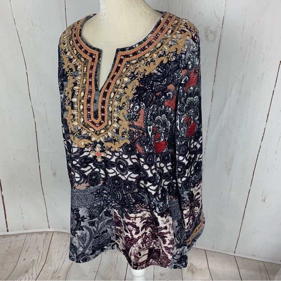 Soft Surroundings Venetian Velvet tunic Top - Picture 1 of 12